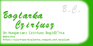 boglarka czirfusz business card